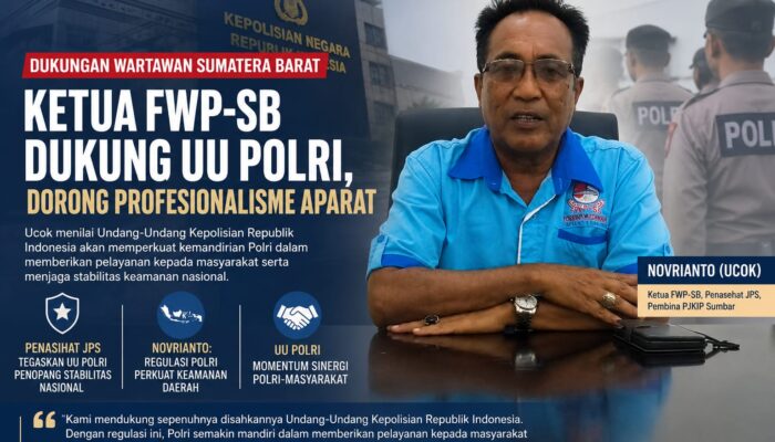 Wartawan Sumbar Dukung UU Polri Perkuat Kualitas Pelayanan Publik