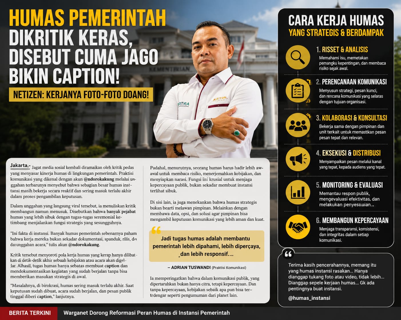 dikritik-keras,-netizen:-humas-pemerintah-disebut-cuma-jago-bikin-caption!-kerjanya-foto-foto-doang!
