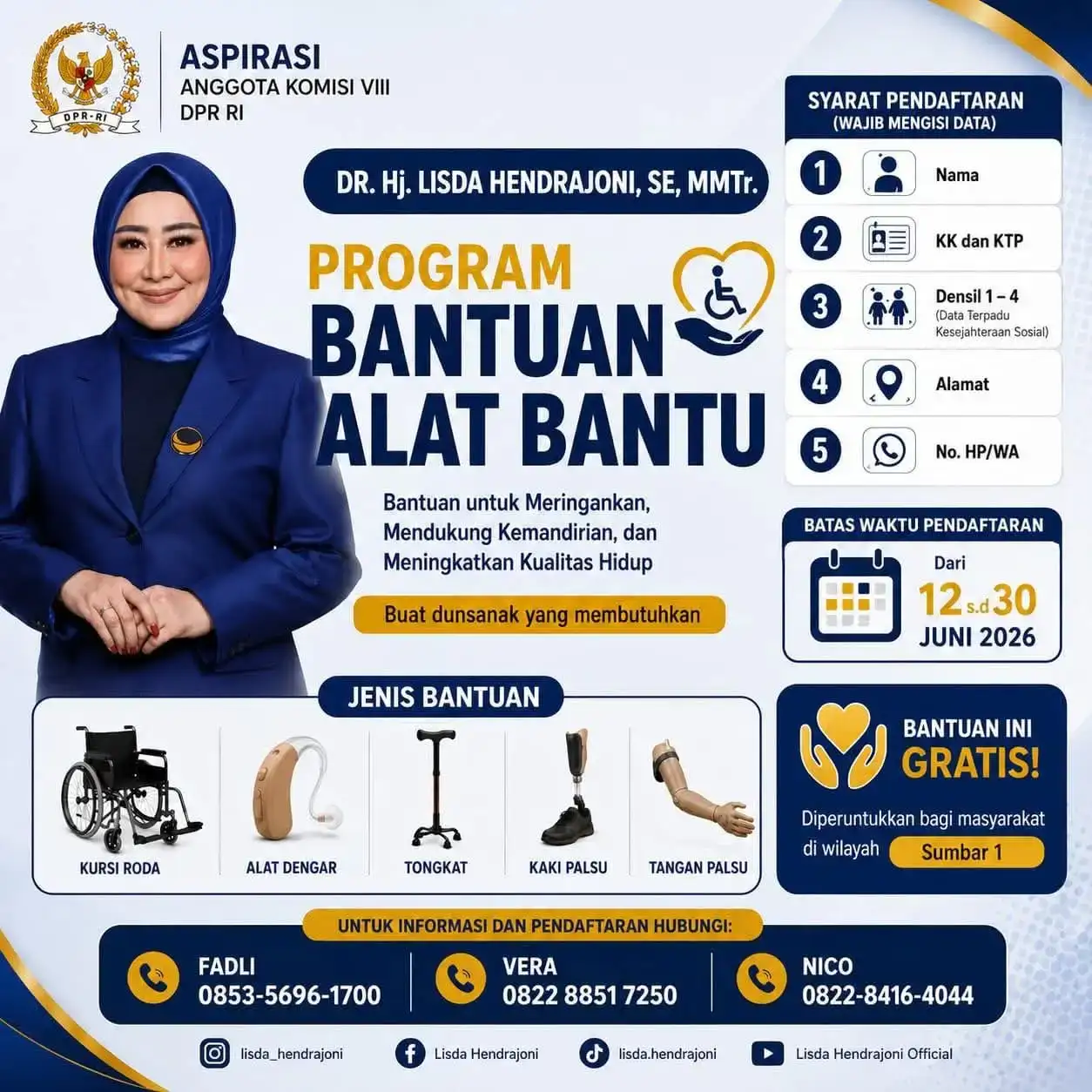 bergerak-untuk-kesehjateraan-masyarakat,-lisda-hendrajoni-bantu-disabilitas