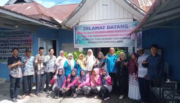 Dispusker Pesisir Selatan Tingkatkan Literasi Melalui Penilaian Pustaka Nagari