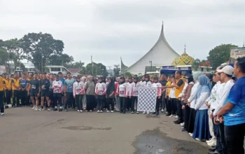 Ribuan Warga Pasaman Gelar Jalan Sehat Kampanyekan Anti Narkotika