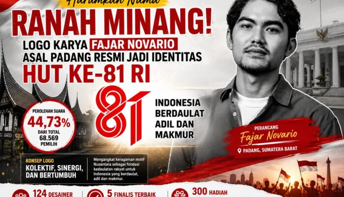 Desainer Asal Padang Menangkan Sayembara Logo HUT ke-81 RI