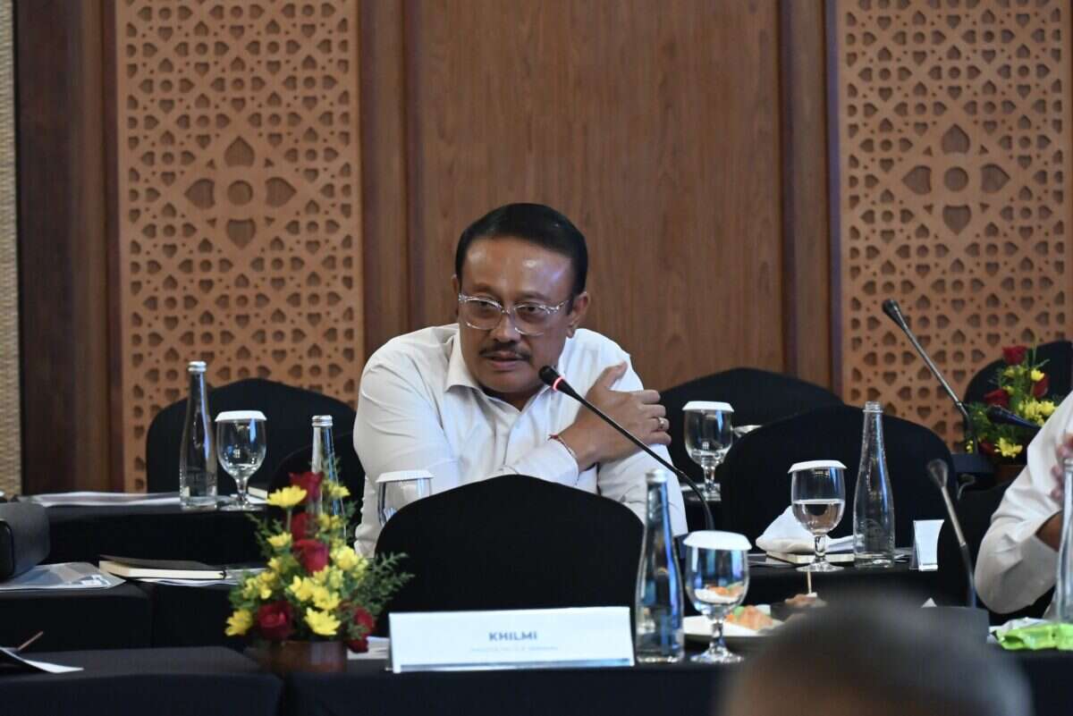 Anggota Komisi VI DPR RI Gde Sumarjaya Linggih, dalam Kunjungan Kerja Spesifik Komisi VI DPR RI ke Provinsi Bali, Kamis (18/6/2026). Foto: Gys/Karisma