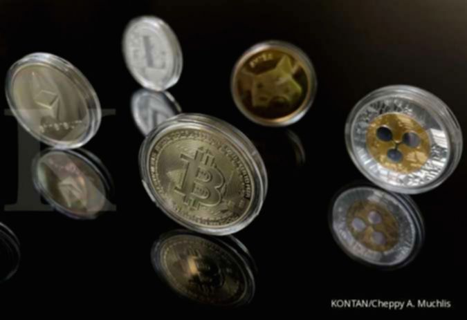 Grafik pertumbuhan investor aset kripto dan transaksi digital di Indonesia