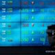 Grafik pergerakan harga saham PT Unilever Indonesia Tbk (UNVR) di layar monitor bursa efek