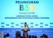 Presiden Prabowo Subianto saat meninjau implementasi program mandatori biodiesel B50 di Jakarta