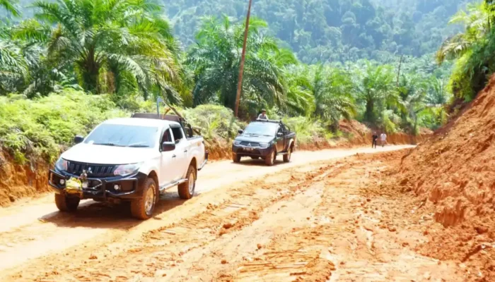 Pemkab Dharmasraya Gandeng Swasta Tuntaskan Perbaikan Jalan Bukit Hujan
