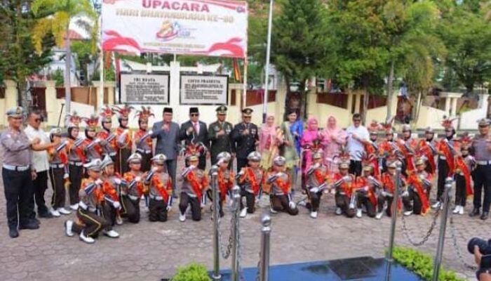 Aksi Polisi Cilik Memukau Perayaan Hari Bhayangkara di Pesisir Selatan