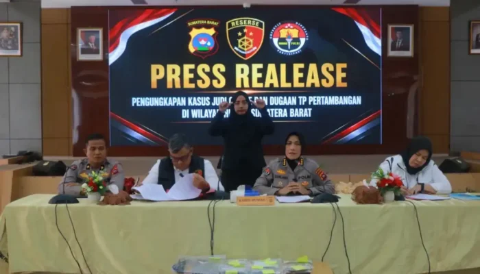 Polda Sumbar Bongkar Dua Praktik Tambang Emas Ilegal