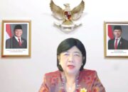 Destry Damayanti memberikan keterangan resmi sebagai Pejabat Gubernur Sementara Bank Indonesia.