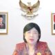 Destry Damayanti memberikan keterangan resmi sebagai Pejabat Gubernur Sementara Bank Indonesia.