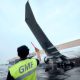 Direktur Utama GMFI Andi Fahrurrozi dalam agenda RUPSLB terkait kuasi reorganisasi perusahaan di Jakarta.