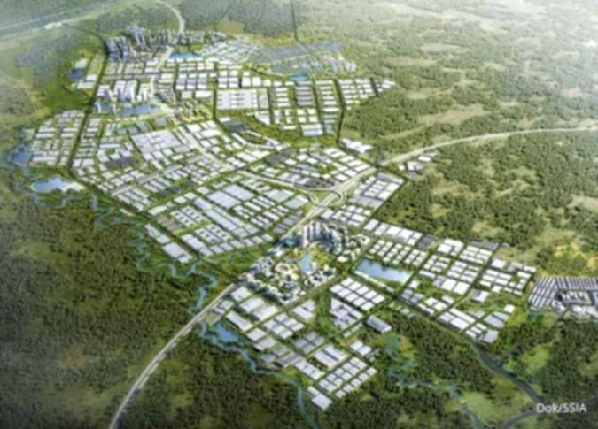 Peta kawasan industri Subang Smartpolitan milik PT Surya Semesta Internusa Tbk
