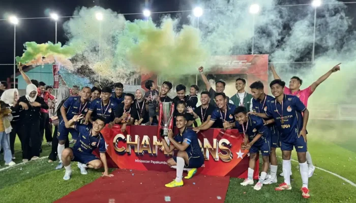 Mahkota Ayam Pertahankan Gelar Juara Minisoccer Payakumbuh League II