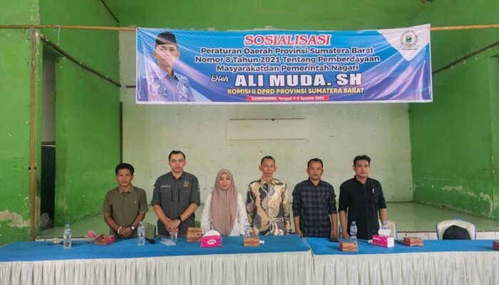 Ali Muda Perkuat Kapasitas Pemerintahan Nagari di Pasaman Barat