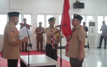 Hendri Arnis Pimpin Pramuka Padang Panjang Lepas Kontingen Jamnas