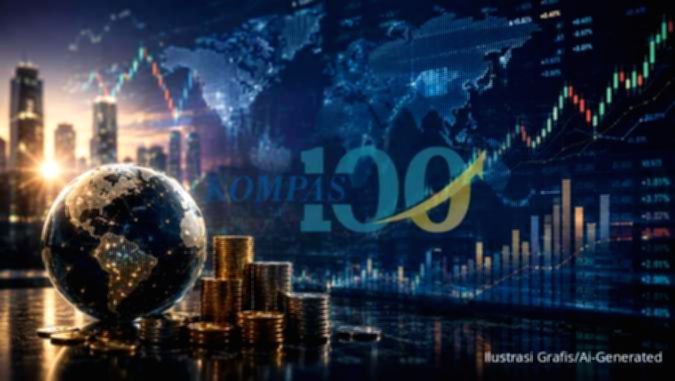 Manajer investasi memantau pergerakan grafik saham di layar monitor untuk optimalkan kinerja reksadana.