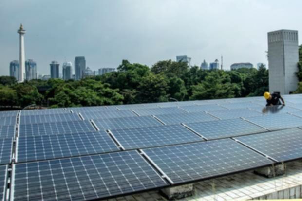 Utusan Khusus Perubahan Iklim Cina, Liu Zhenmin, berbicara dalam acara Indonesia Net Zero Summit 2026 di Jakarta.