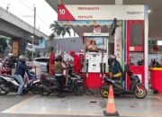 SPBU Pertamina yang melayani pengisian BBM Pertamax di Jakarta.