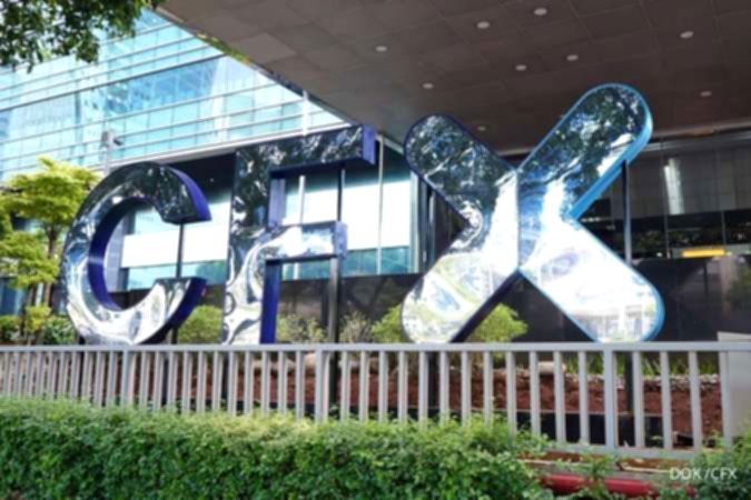 Logo dan grafis indeks kripto CFX10 yang diluncurkan oleh bursa kripto PT Central Finansial X di Jakarta