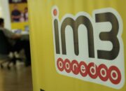 Presiden Direktur dan CEO Indosat Ooredoo Hutchison Vikram Sinha saat memberikan paparan terkait strategi perusahaan.