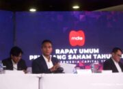 Grafik pergerakan harga saham di layar monitor perdagangan bursa efek