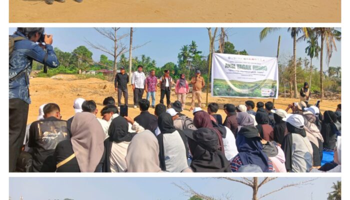 Mahasiswa Unand Tanam Ribuan Bibit Perkuat Bantaran Sungai Kuranji