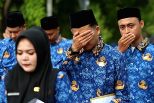 Menteri Dalam Negeri Tito Karnavian saat memberikan keterangan terkait alokasi dana bantuan untuk pemerintah daerah