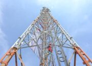 Gedung kantor PT Indosat Tbk di Jakarta yang berfokus pada pengembangan infrastruktur teknologi dan AI.
